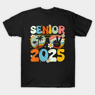 Retro Senior 2025 Back to School Class Of 2025 Graduation T-Shirt